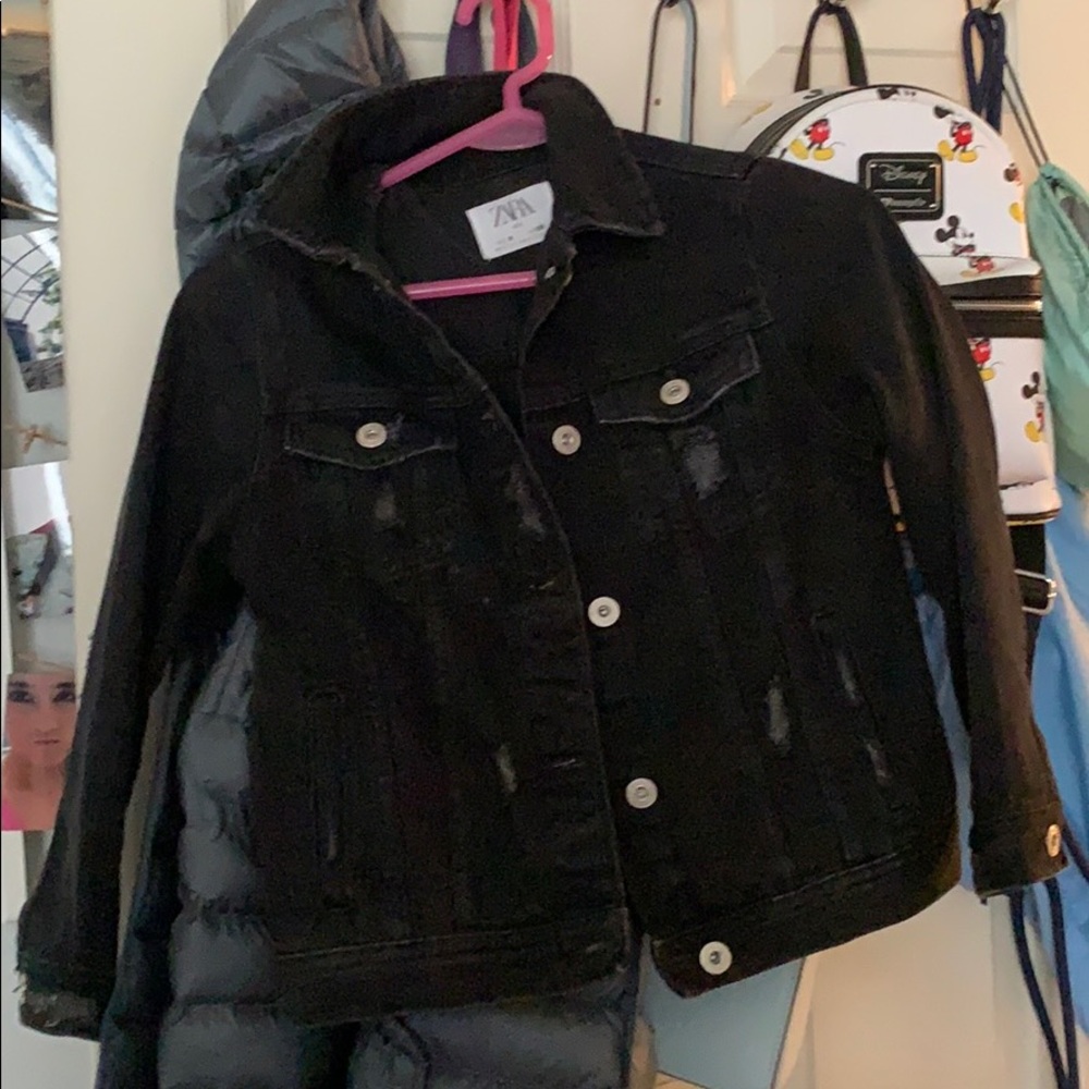 Black jean jacket